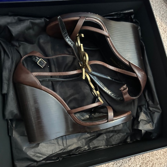 Saint Laurent | Shoes | Saint Laurent Cassandra Wedge  YSL Cassandra Wedge